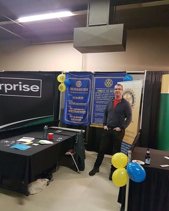 At the Chamber Spring Business Showcase promoting Rotary!!