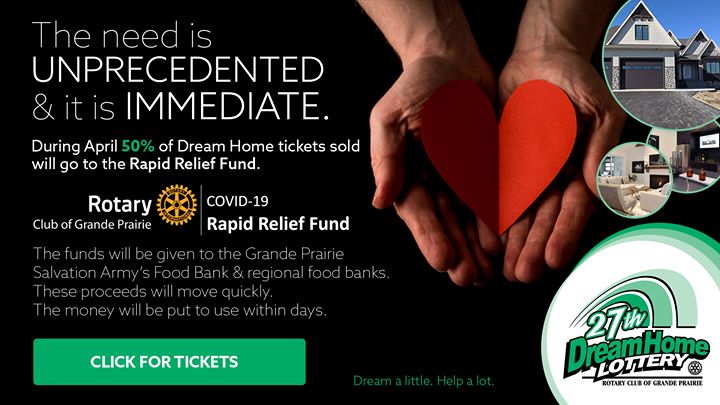 Rotary Club of Grande Prairie is reacting to the times. Our thanks to for…