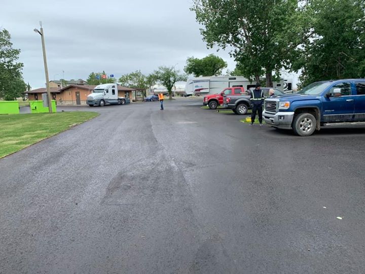 Final inspection complete, new pavement looks great at the Rotary Campground! Thanks to Mother…