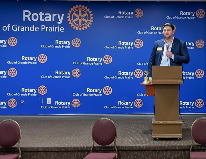 President Elect Bruce Tattrie did a great job chairing his first Rotary Meeting on…