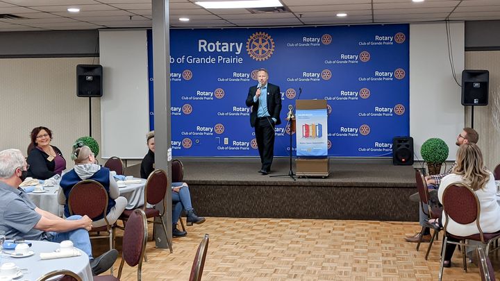 At our September 25 meeting Lionel Frey fellow Rotarian and Manager of the Prairie…