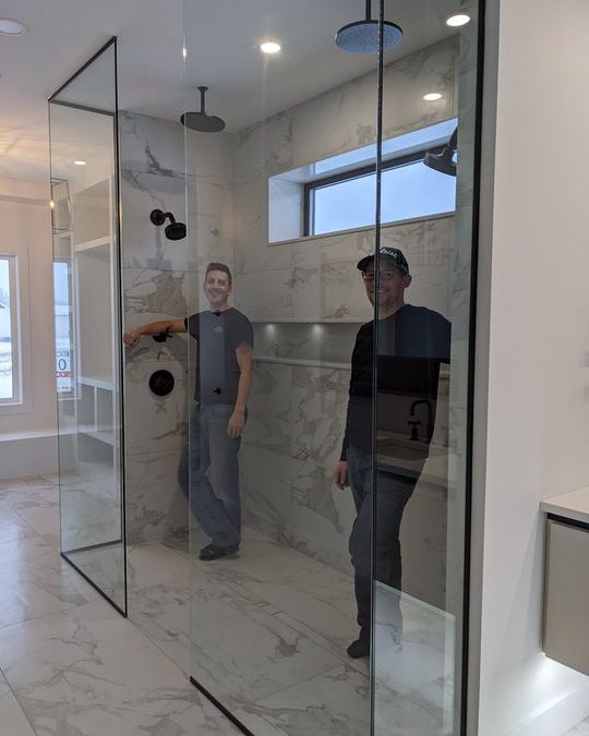 We told you the shower was social distancing friendly and here is your proof