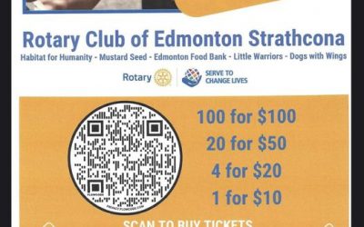 The Rotary Club of Edmonton strathcona is having a 50/50 fundraiser so they can
